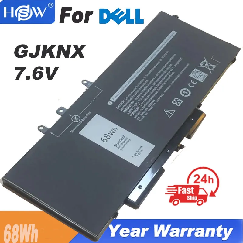 

7.6V 68WH GJKNX Laptop Battery For Dell Latitude E5480 5580 5490 5590 For DELL Precision M3520 M3530 GD1JP