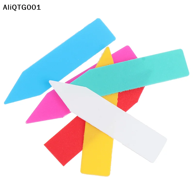 

100pc Multicolor Plastic Plant Labels Indoor Bonsai Name Tags Garden Ornaments Markers for Easy Identification