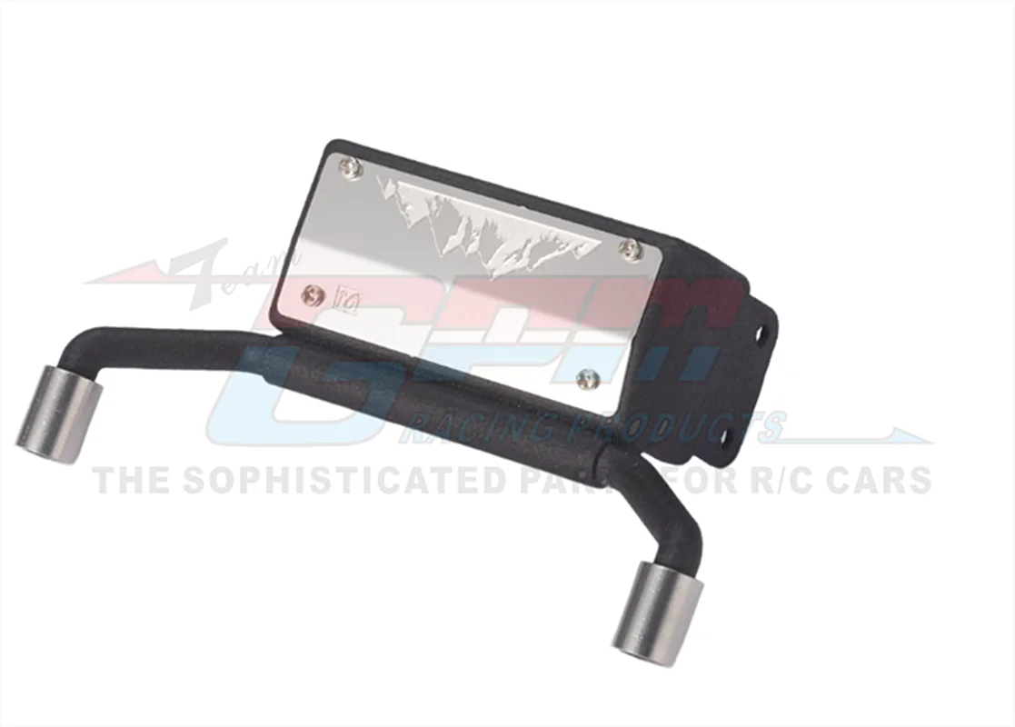 GPM Simulazione Metallo Serbatoio Carburante + Tubo Di Scarico Per TRAXXAS 1/18 4WD TRX4M Ford Land Rover RC Parti di Automobili