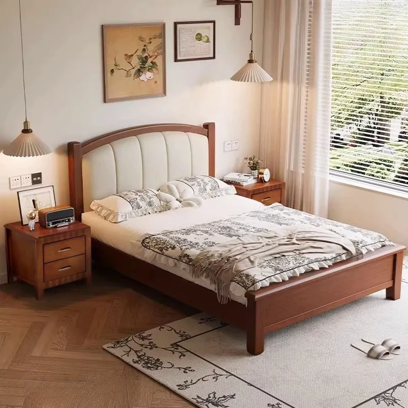 

Sleeping Princess Bed Mobile Floor Design Wooden Modern Luxury Children Bed Bedroom Letto Matrimoniale Lounge Suite Furniture