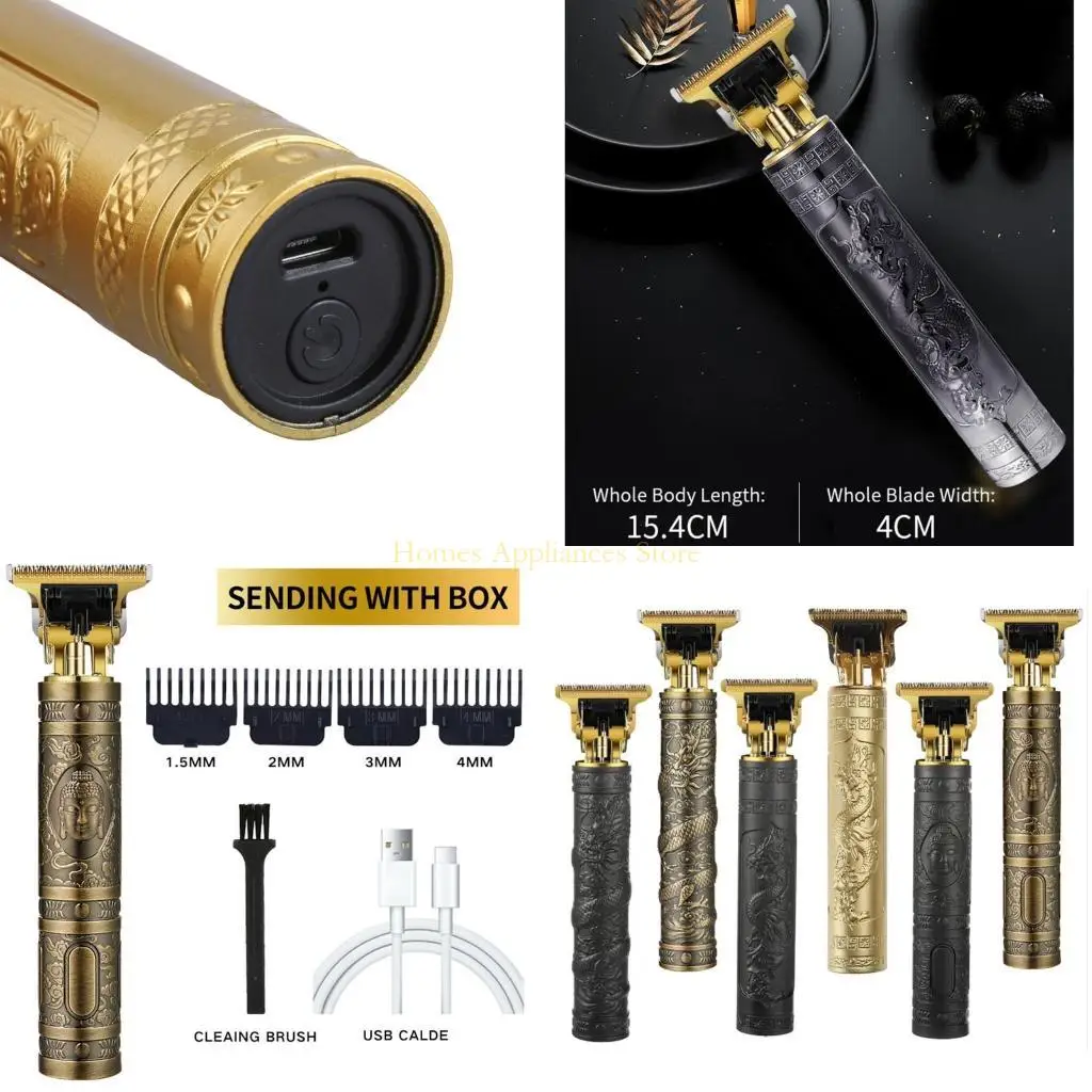 D0ab coupe cheveux pour hommes femmes enfants avec peignes guidage pour vous aider à vous couper facilement