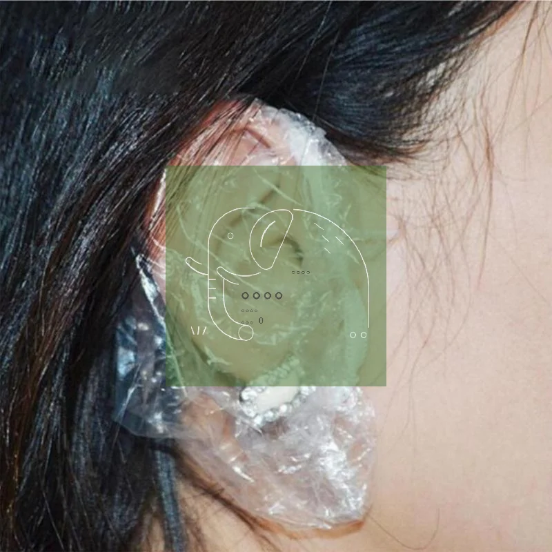 

100Pcs Disposable Hair Dye Earmuff Waterproof Ear Cover Baking Oil Wash Shower Bathing Barber Hairdressing Cleaning Accessories