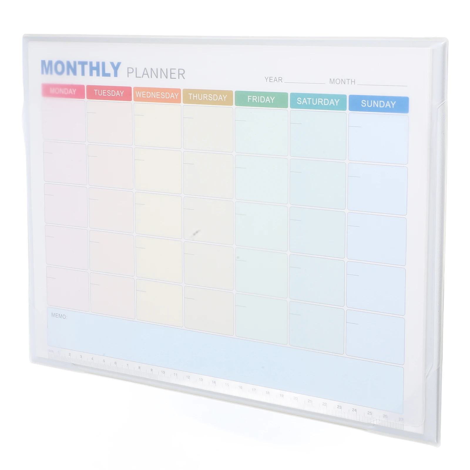Monthly Schedule Planner A4 Undated Monthly Planning Pad Blank Calendar Desk Fridge Notepad Task Memo Book Simple Design