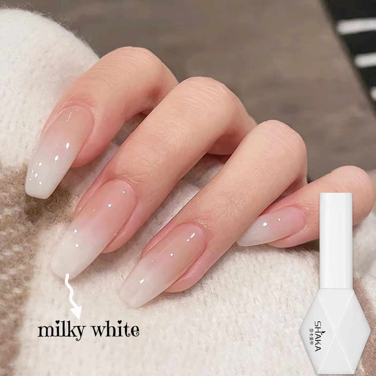 1 pz WS Egg Trasparente Bianco Latteo Gel Smalto per unghie 2025 Ghiaccio Trasparente Versatile Bianco Latte Trasparente Unghie artistiche Forniture per unghie