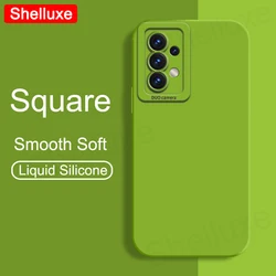 For Samsung A52 A53 Case Shelluxe Square Liquid Silicone Soft Cover For Samsung Galaxy A52 s A52s A53 A54 A55 A56 5G Phone Cases