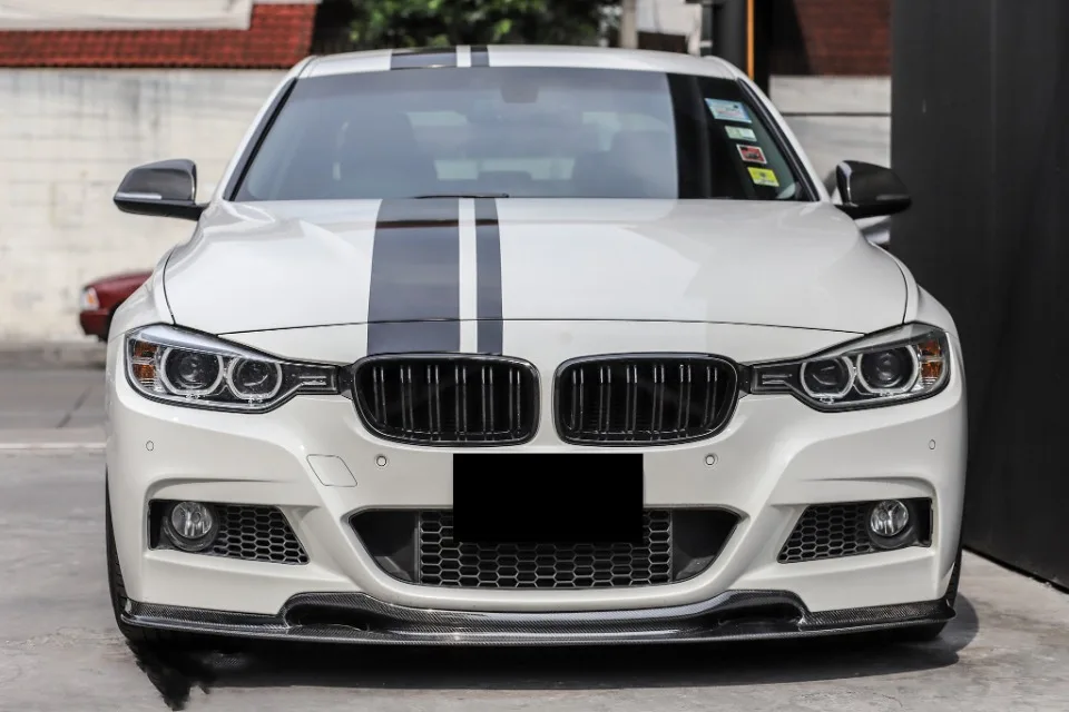 Xvip glänzender Double Line Style Front stoßstangen grill für BMW 3er F30 F31 F35 2013-19 320i 325i 328i Silber Diamant grill – Detail 26