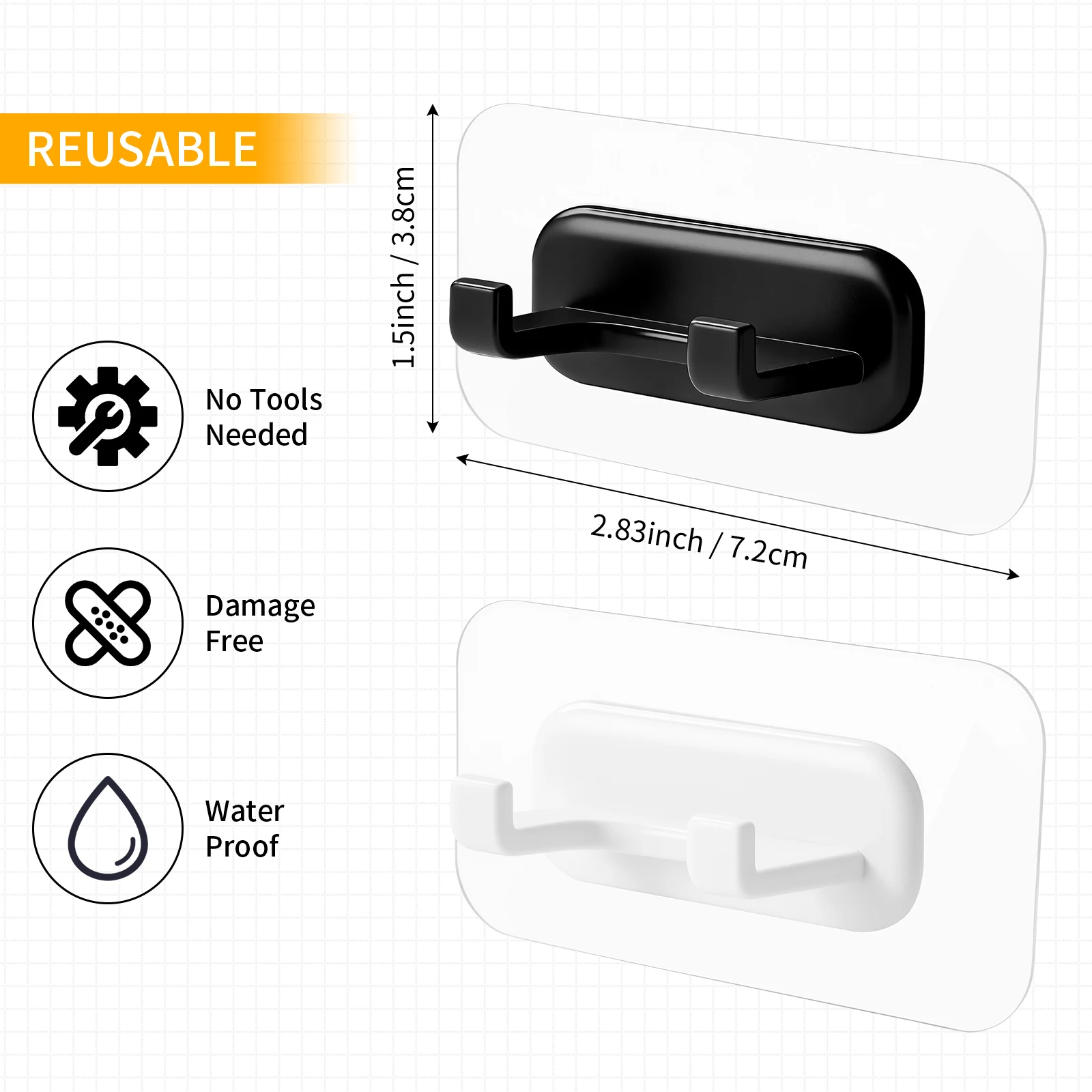 Self-Adhesive Razor Holder, Suitable for Use in Towels, Bathroom Accessories, Kitchens and Bathrooms