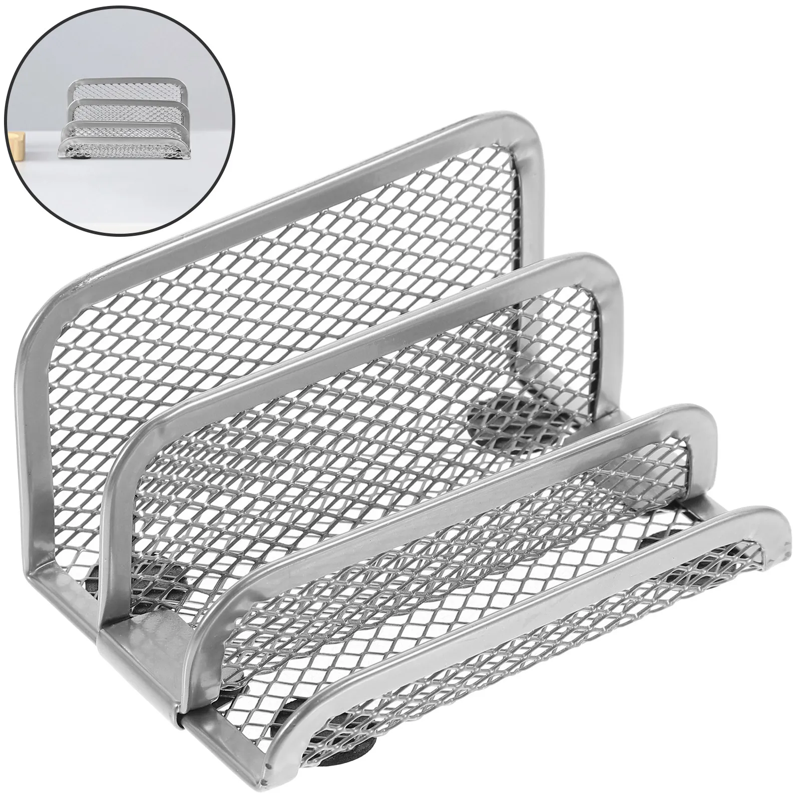 

Heavy Duty Iron Magazine Rack Desktop Book Organizer Vertical File Holder for Office Home Study Living Room Bedroom Dormitory