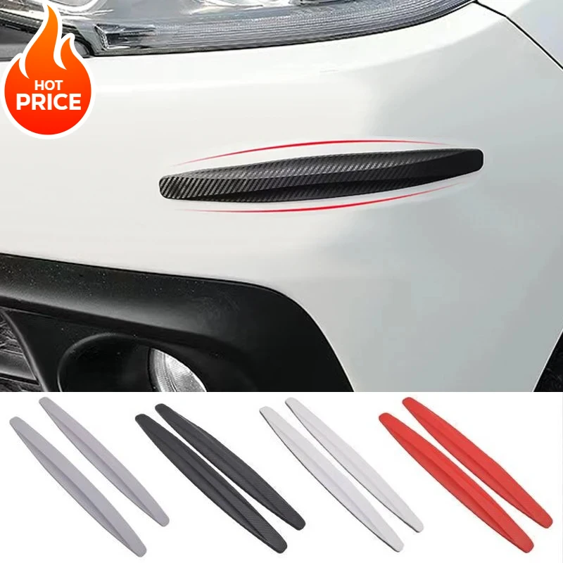 2-Pcs Car Bumper Corner Guards - Protective Anti-collision Strips, Universal Fit for Enhanced Safety