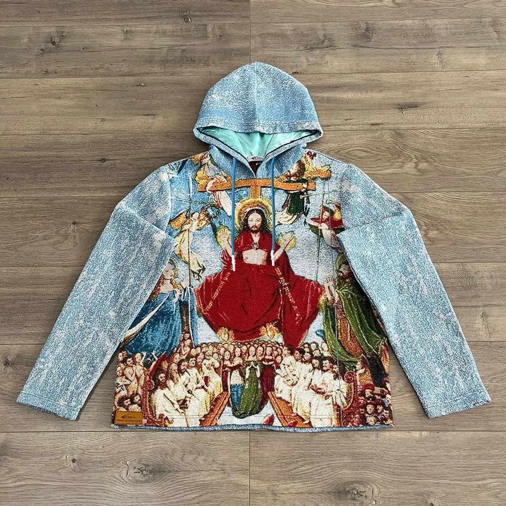 

Couple Matching 3D Digital Print Hoodie Spring Autumn Religious Tapestry Graphic Unisex Sweatshirt