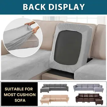 2026 Zimní teplý plyšový sametový potah na pohovku, zesílený termální potah na pohovku, luxusní fleecová podšívka, odolný proti oděru, chránič sedáku 10 nejlepší prodej potah na viktoriánskou pohovku - №10