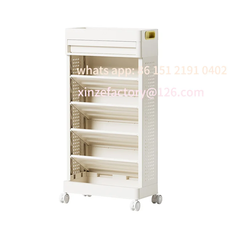 

Customizable 5 Layers Removable Bookshelf Office File Magazine Book Storage Rack Home Study Graffiti Storybook Clutter Organizer