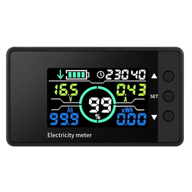 AB46-DC7.5-100V Voltage Ammeter Vehicle Lithium Iron Phosphate Power Meter Bidirectional Detection Coulomb Meter 300A