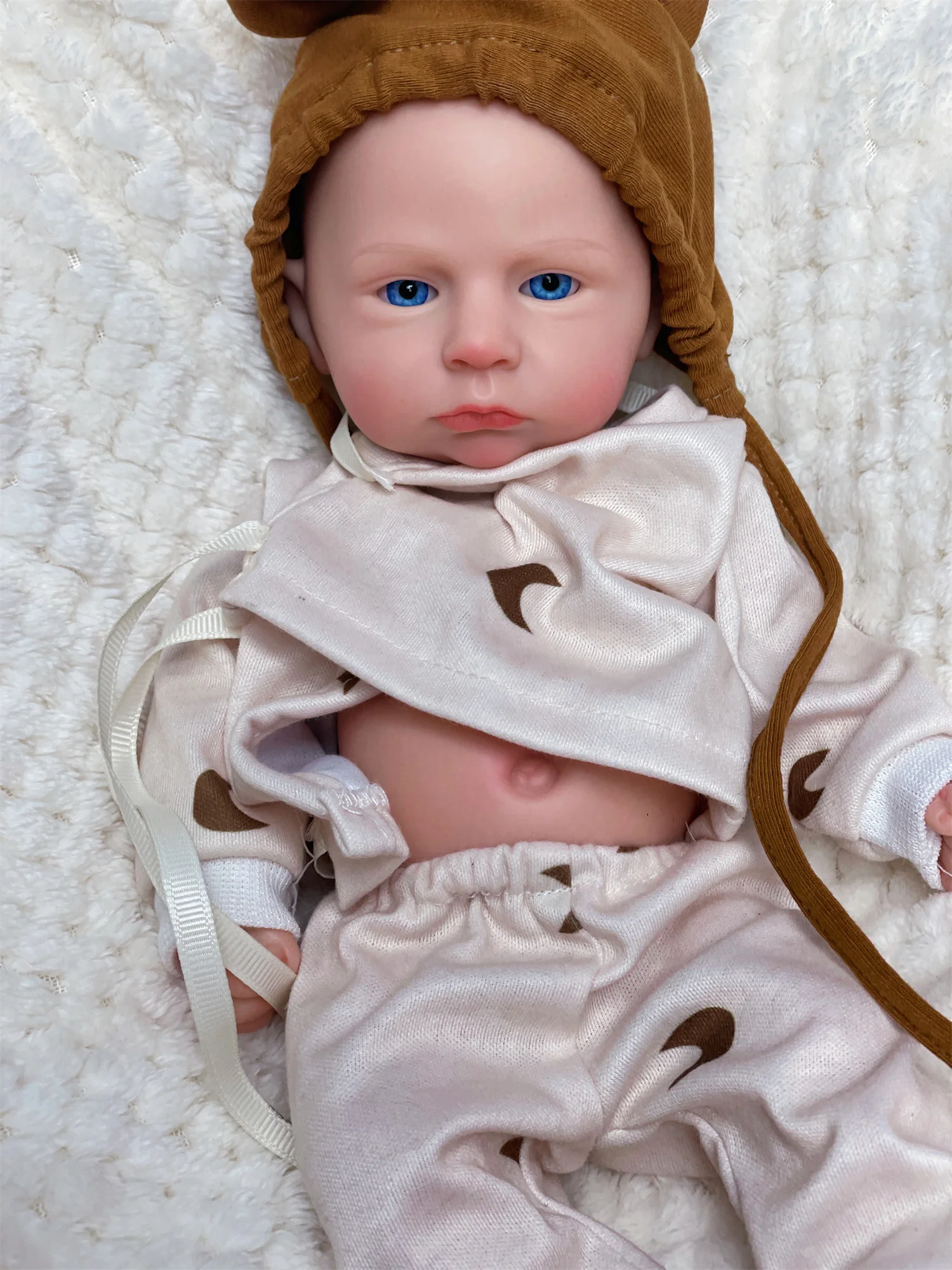 33cm à prova d'água cameron sólido silicone bebe reborn menino e menina com pele pintada 3d artesanal realista boneca bebê recém-nascido real