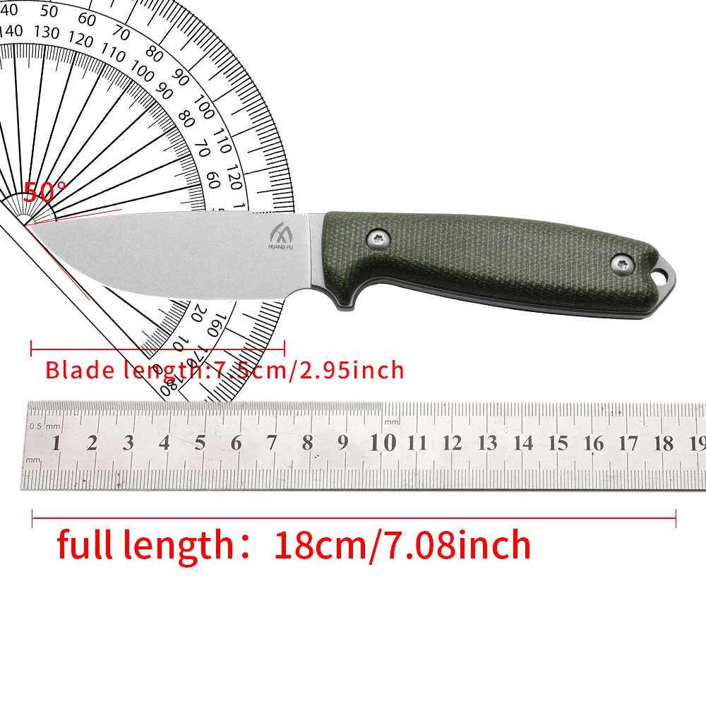 High-quality Steel Fixed Blade, Outdoor Camping Knife with High Hardness Stainless Steel Full Tang and Sheath, Emergency Portabl - view 6