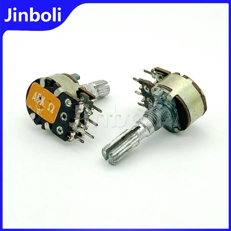 3 STKS 16 Type A5K 6-Pin Dubbele Potentiometer Computer Speaker Versterker Audio Volume Potentiometer 20mm 25mm As