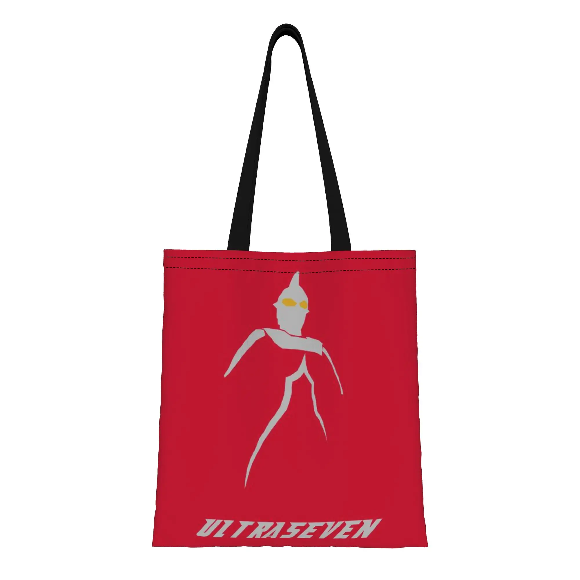 

Back to school season Ultra Seven (1) Ultraman Canvas Tote Bag Perfect for Travel Women's Top-Handle Bags