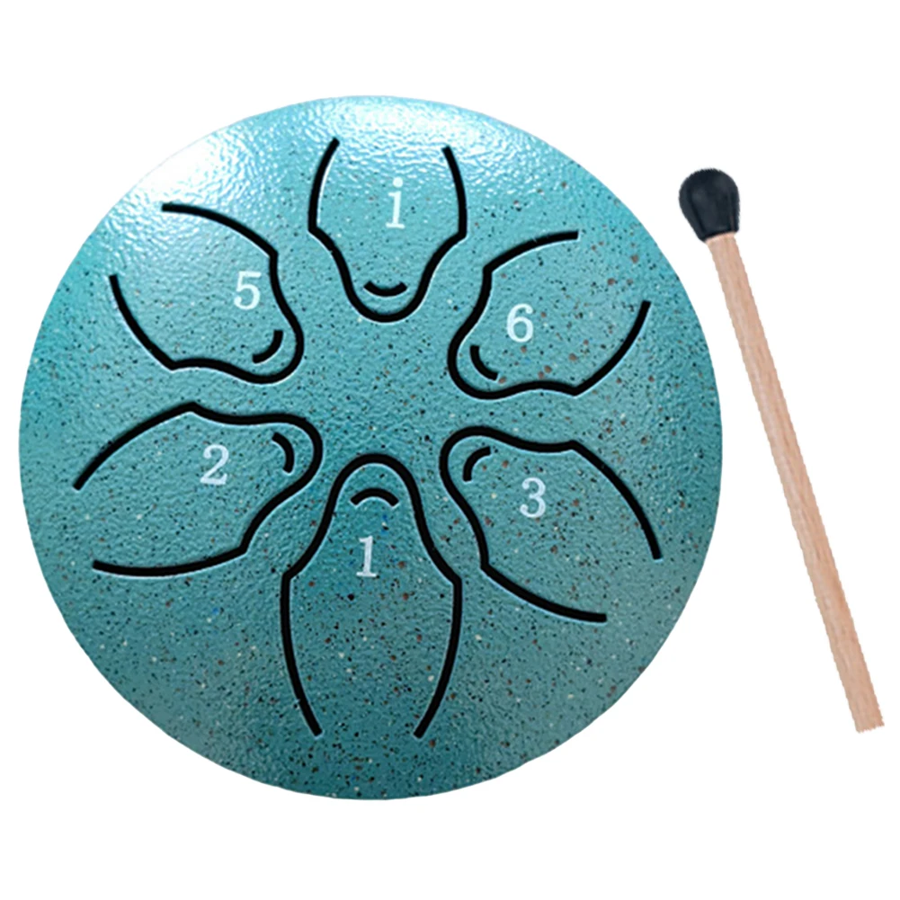 3 Inches 6 Notes Rain Drum for Outside Mini Handpan Drum Percussion Musical Instruments for Yoga Unique Gift - view 6