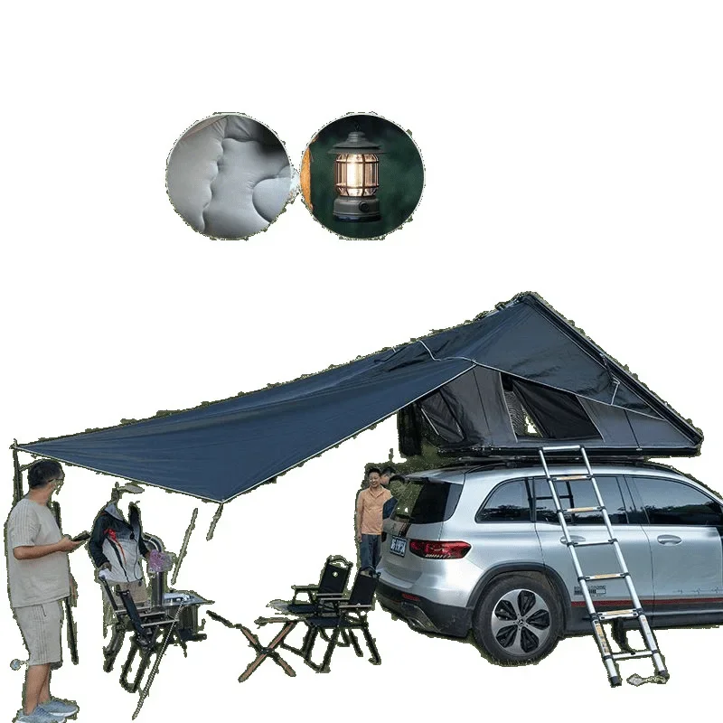 

Aluminum Alloy Triangular Roof Tent, Fully Automatic Folding, Free Of Construction, Quick-opening Car Tent