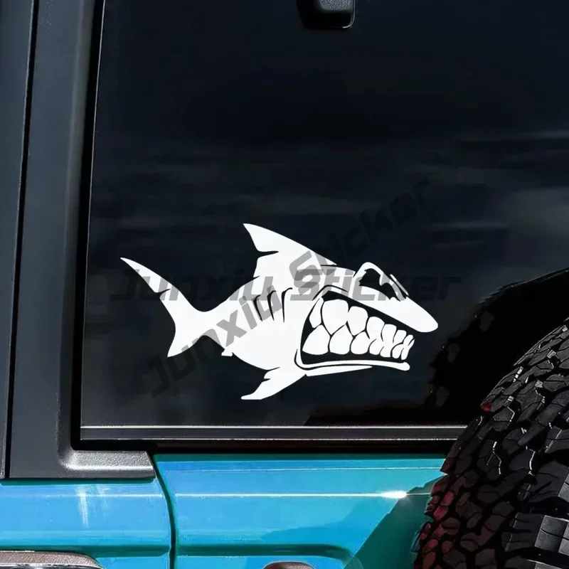 

Cartoon Bared Teeth Car Sticker Auto Body Bumper Windows Motorcycle Laptop Walls Vinyl Film Decal Car Tuning Accessories