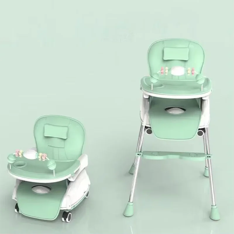 

3-in-1 Portable Highchair Toddler Booster Seat Baby Feeding high Chair with Tray/ baby high chair with learning table