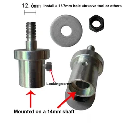 Adattatore dell'albero del motore testa dell'albero impermeabile dell'accoppiamento del mulino piatto da 14MM a 12.6mm per la macchina della pietra preziosa