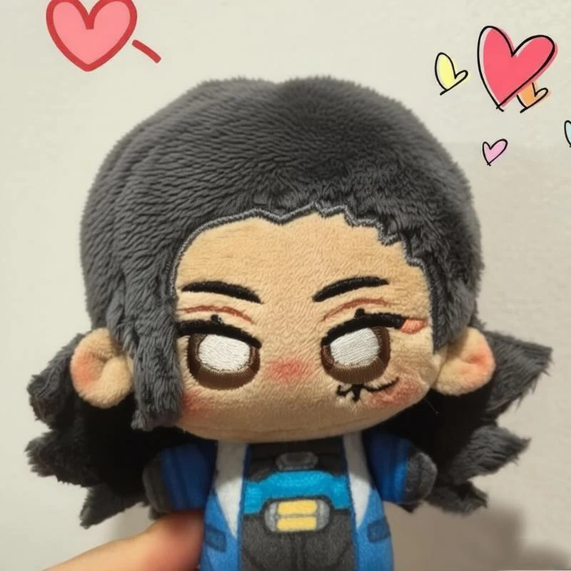 

10cm Game Overwatch Ana Amari Plushie Stuffed Doll Toys Ana Peripherals Plush Doll Backpack Decorative Pendant Keycahin Gifts