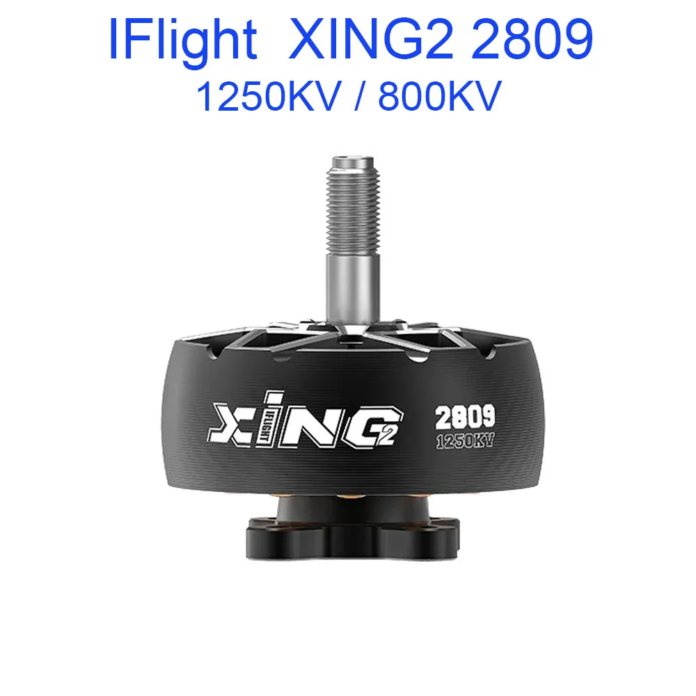 iFlight XING2 2809 1250KV / 800KV 4-6S FPV Motor Unibell with 5mm titanium alloy shaft for FPV part