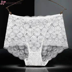 Sexy Lingerie Women Hollowed-out Lace Large Size Panties Underwear Women High-waisted Briefs Ropa Interior Femenina Ropa Mujer