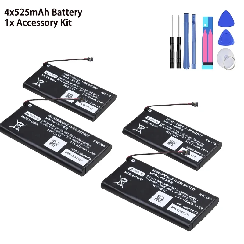 1-10Pcs Battery for Nintendo Switch Ns Joy-Con Joycon Controller Bateria HAC-006 525mAh HAC-BPJPA-C0 HAC-015/016 HAC-A-JCR-C0