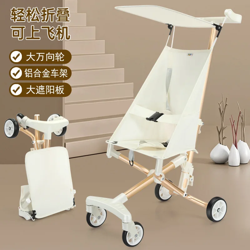 The Pet Stroller Can Be Sat on A Foldable and Lightweight Pet Car To Walk The Baby Artifact Four-wheeled