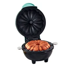 Electric Nonstick Mini Bundt Cake Maker,Toaster,350W Electric Rotating Cake Maker for Chocolate Cake and More,Easy To Clean