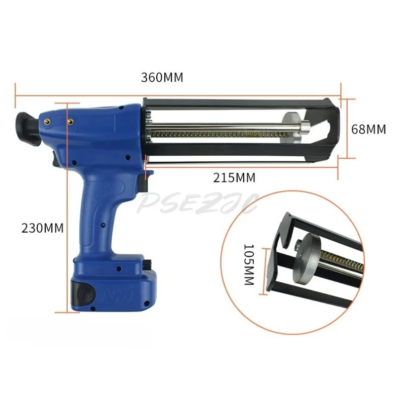 Tile Gluing Tool Gluing Gun Electric Seamless Glue Gun Brushless Fully Automatic Electric Seamless Agent Double Tube Ceramic