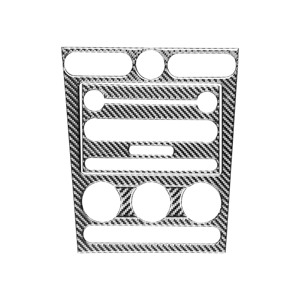 

Рамка автомобильной консоли из углеродного волокна, панель переменного тока, CD, наклейка, отделка для Ford Mustang 2005 2006 2007 2008 2009
