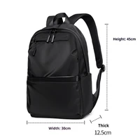 Men's casual business backpack, large capacity computer bag, waterproof fabric, suitable for daily commuting, school, travel 3