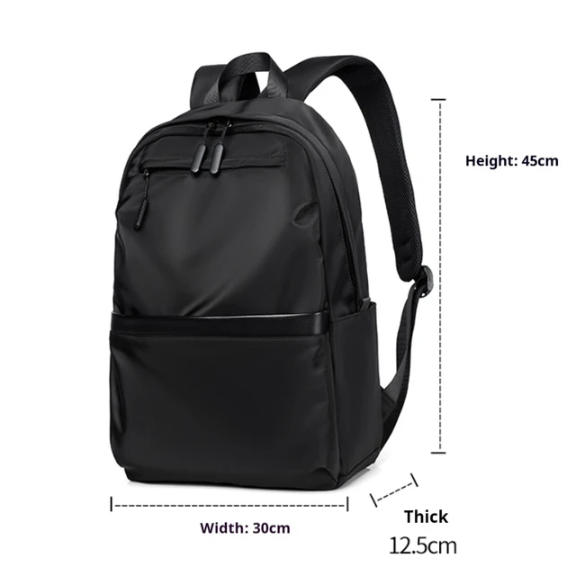 Men's casual business backpack, large capacity computer bag, waterproof fabric, suitable for daily commuting, school, travel 3