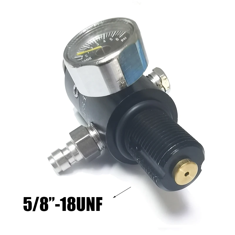 New 5/8"-18UNF HPA 4500psi Co2 Compressed Air Tank Regulator Valve Output Pressure 800psi to 3000psi Diving