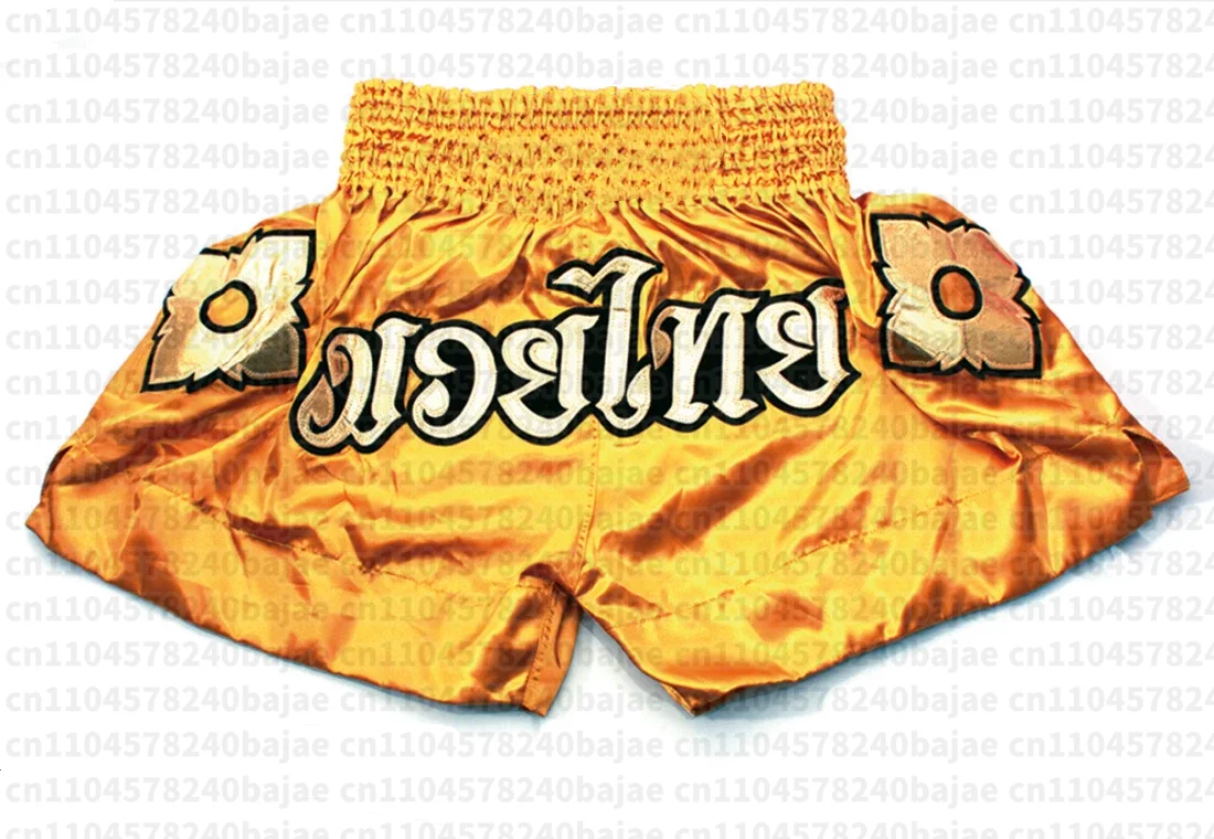Thai-Boxshorts für Erwachsene, Männer und Frauen, sowie für Kinder – Boxtrainings- und Muay-Thai-Kampfshorts. – Detail 3
