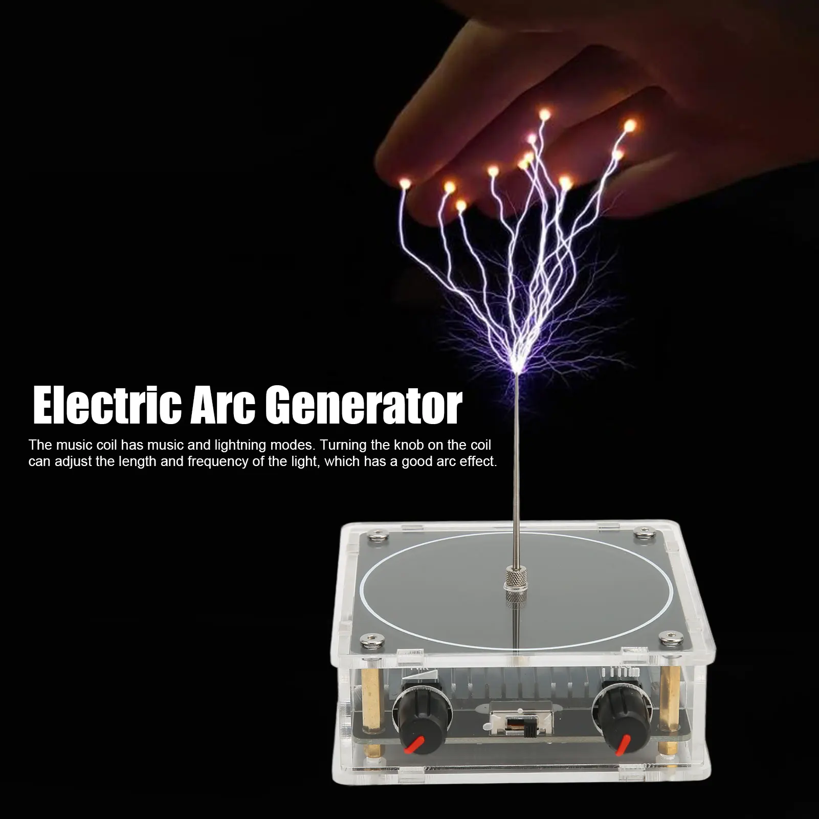 Dual Mode Bluetooth Music Coil Kit Electric Arc Generator Plasma Speaker Music Coil for Wireless Transmission Experiment