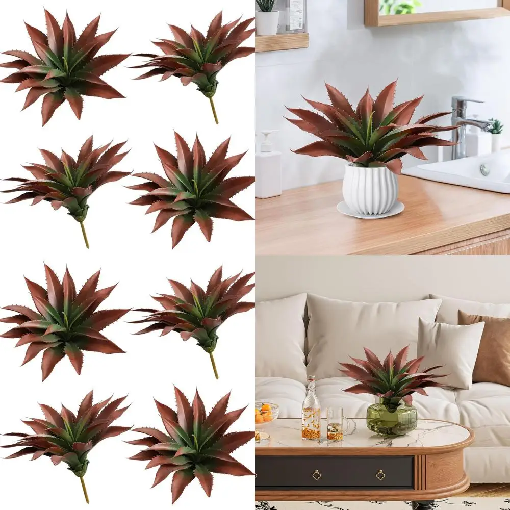 

Большие искусственные суккулентные растения алоэ без горшков зелено-красного цвета для дома, свадьбы и фестивального декора