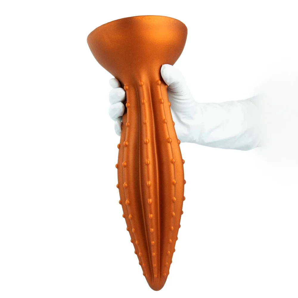 Male and female masturbation SM super large and soft anal plug silicone particles succulent plant shaped anus 6