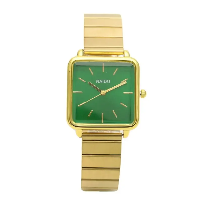 Women Quartz Watch Luxury Fashion Square Gold Sliver Simple Dial Clock Female Watches Ladies Wristwatch Reloj De Mujer