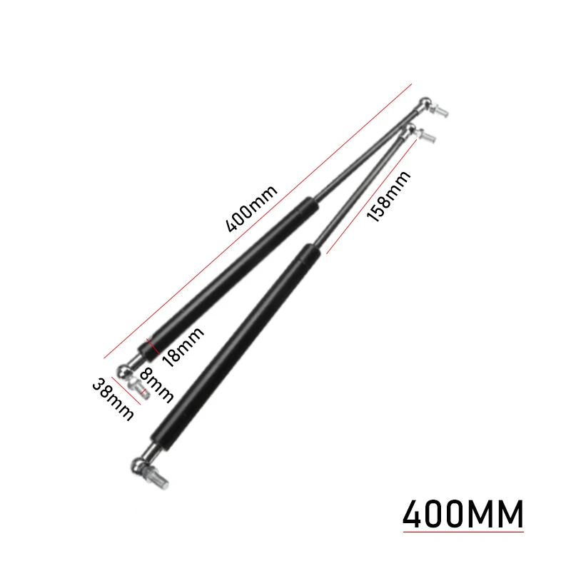 2PCS Universal 300-600mm 300N Car Struts Front Cover Bonnet Hood Rear Trunk Tailgate Boot Shock Lift Strut Support  Gas Spring