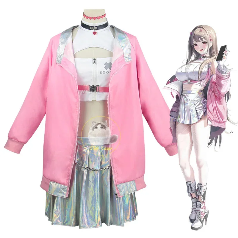 애니메이션 바이퍼 코스프레 Nikke 코스프레 의상 승리의 여신 바이퍼 코스프레 유니폼 바이퍼 가발 할로윈 의상 여성용