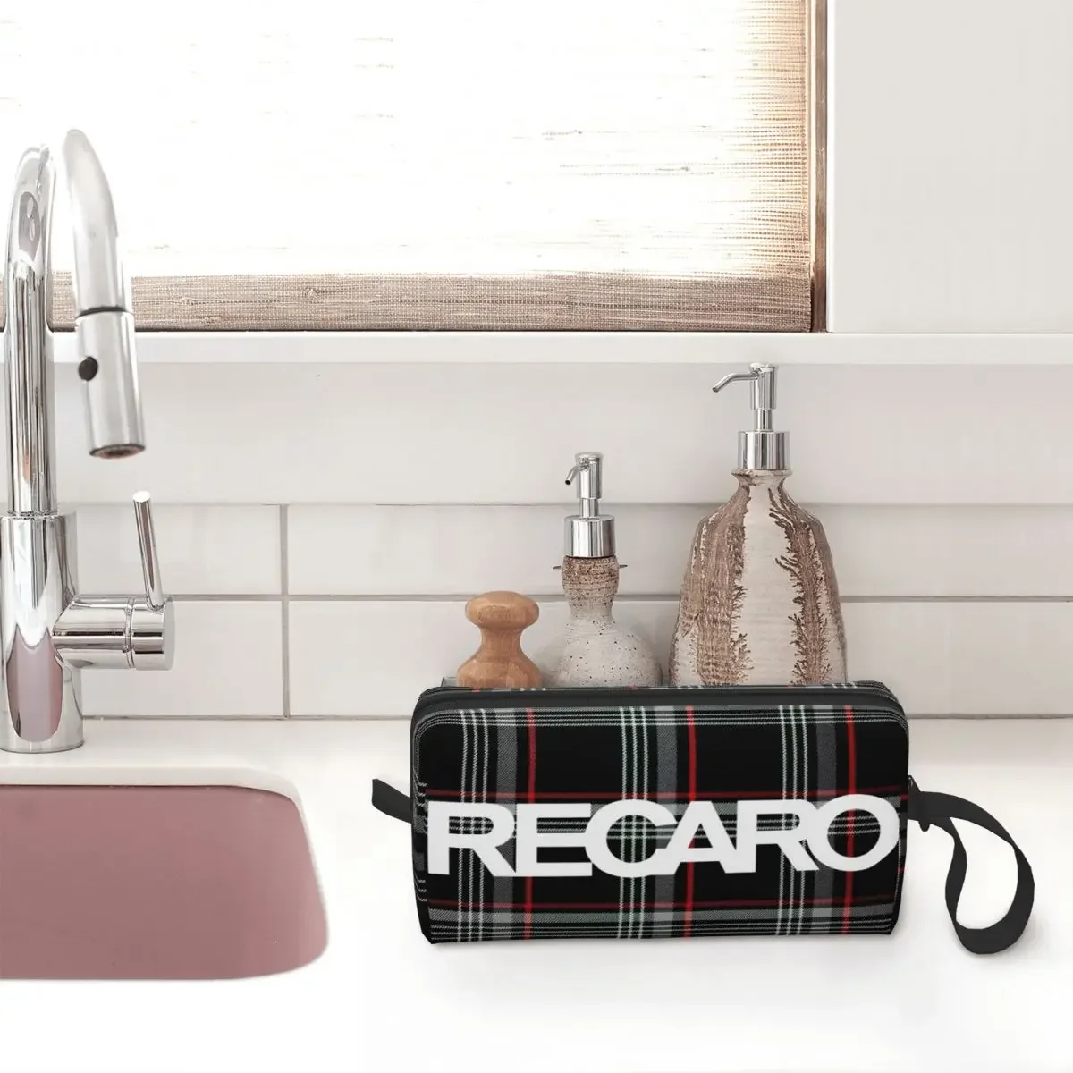 Recaros Makeup Bags Toiletry Cosmetic Bag Trendy Waterproof Makeup Organizer Case