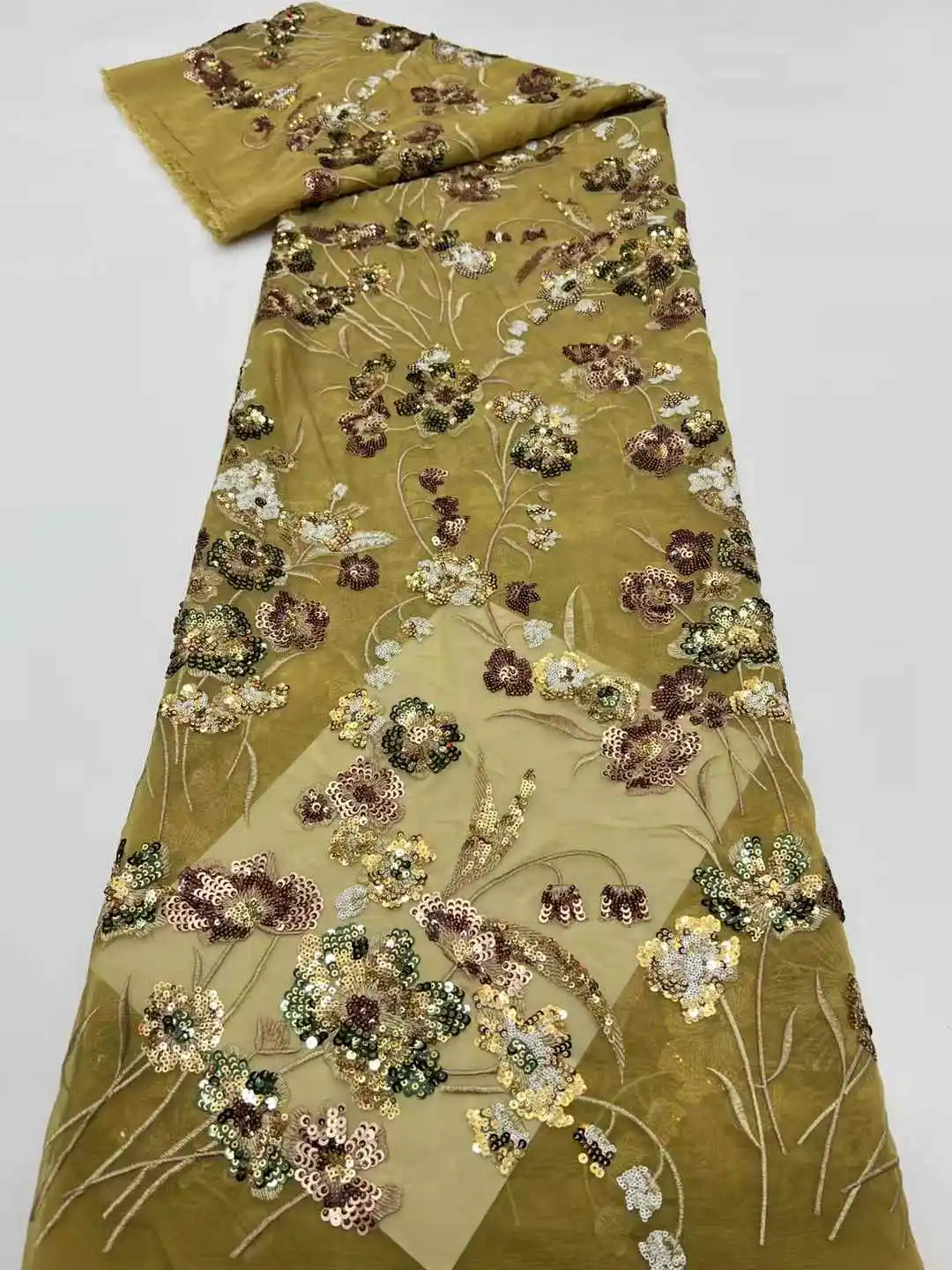 قماش دانتيل تول أفريقي فاخر مع تطريز ترتر فرنسي دانتيل عالي الجودة لمواد الخياطة