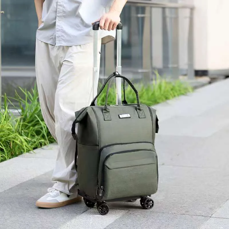 lightweight-oxford-fabric-universal-wheel-luggage-carry-on-bag-for-short-trips-fashionable-trendy-zipper-closure-travel-suitcase