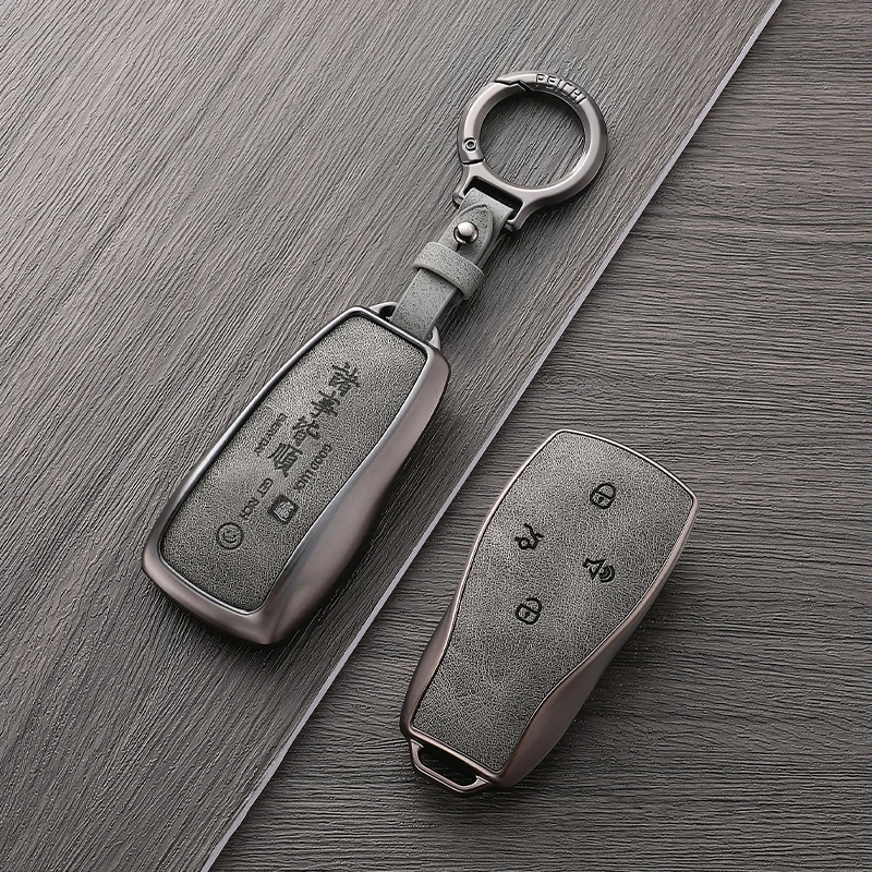

For Baic Beijing BJ30 BJ40 BJ80 BJ90 U7 X7 Senova X25 X35 X55 X65 EX5 EU5 EC5 Car Key Case Cover Fob Holder Keychain Accessories