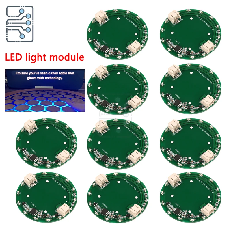 1/2/5/10PCS DC 24V Led Light Module Luminous River Meter Module Ring Touch Sensor Module Luminous Sensor Drive Module