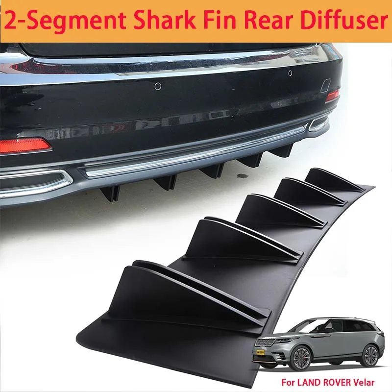 For LAND ROVER Velar Shark Fin Rear Diffuser Split Chassis Spoiler Auto Aerodynamic Parts Aerodynamic Modification